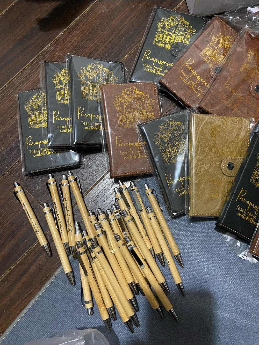 24-Piece Inspirational Christian Journals with 24 Pens Faux Leather Gift Set
